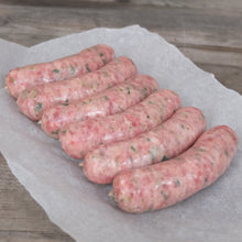 Load image into Gallery viewer, Chicken Leek &amp; Bacon Sausage 500gm Pack approx.
